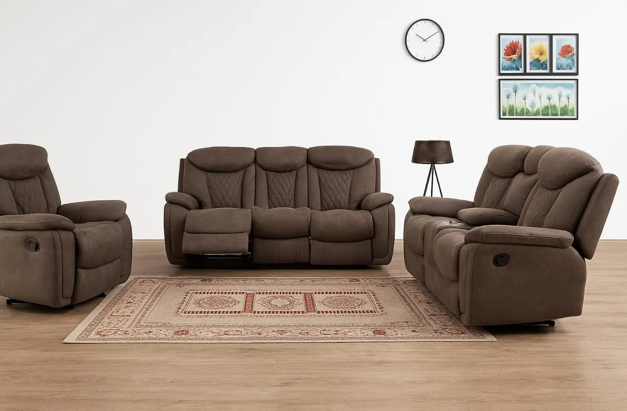 Recline Haven recliner sofa showroom slide 1