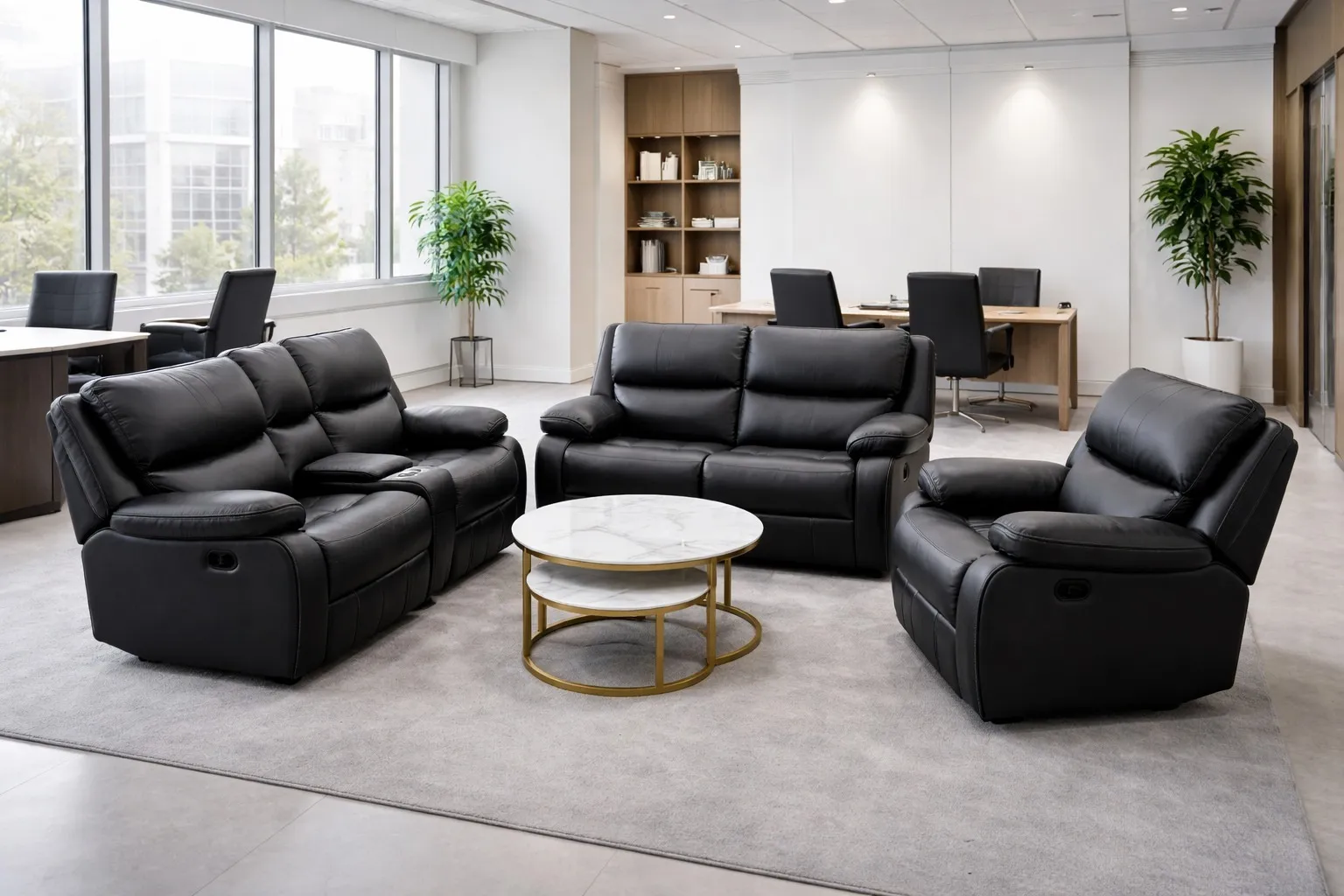 Recline Haven recliner sofa showroom slide 3