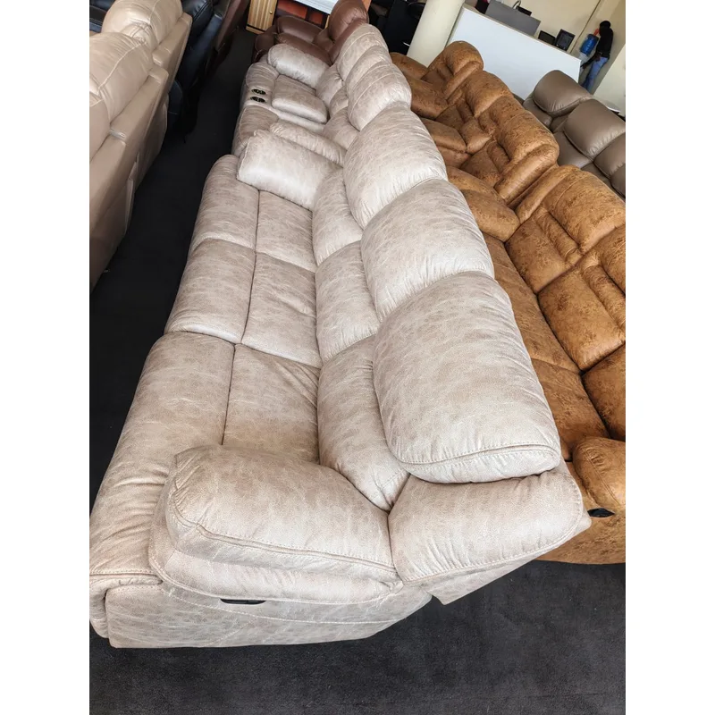 4 Seater  Recliner Sofa with Cup Holders
